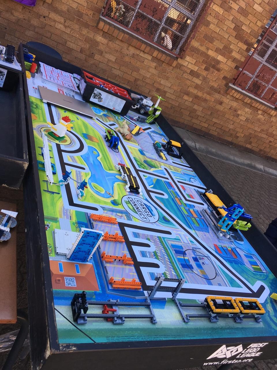 Cargo Connect mission table set up for judging